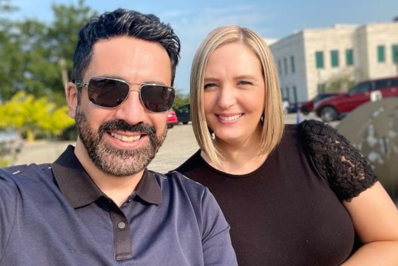 Aldo Ibani en una de sus visitas a su novia en Estados Unidos. Créditos: Instagram