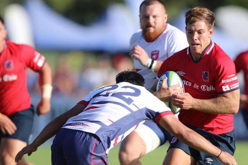 Domingo Saavedra en partido de Los Cóndores ante Hawks XV el 4 de marzo del 2023. (Foto: @domingosaavedra_)