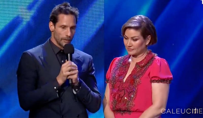 La actriz fue cuestionada por su actitud al abordar los dichos de Gonzalo Valenzuela. Créditos: Pantallazo TVN