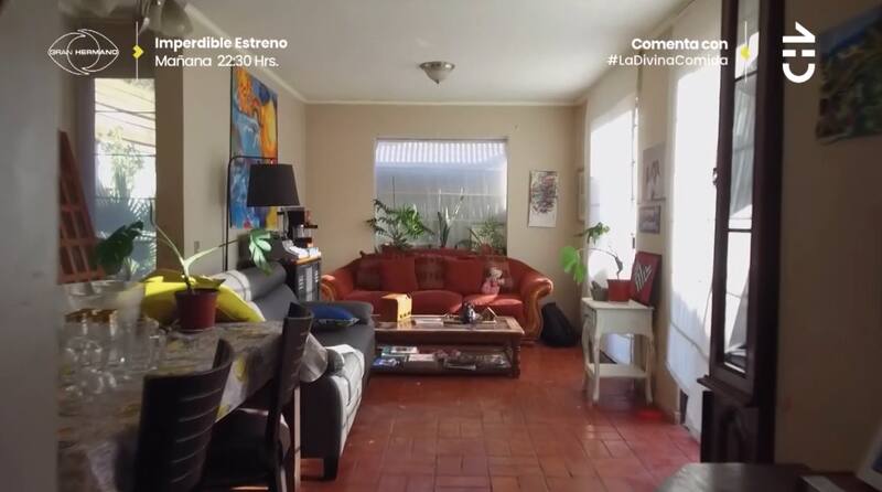 El living y comedor de su casa. Créditos: CHV.