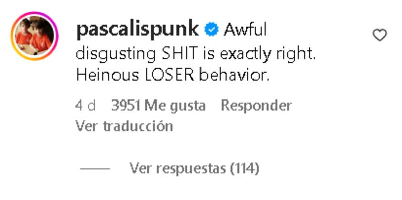 El comentario del actor chileno.