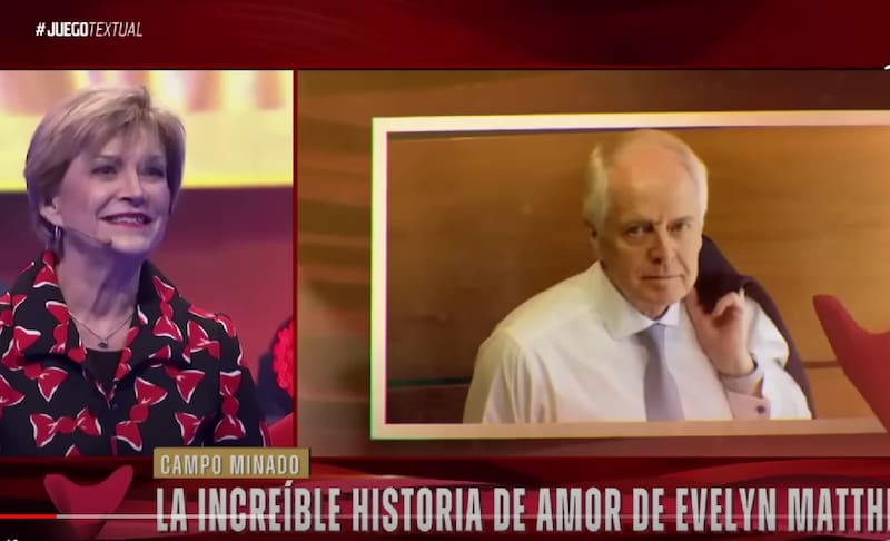 Evelyn Matthei en "Juego Textual" / Créditos: Reproducción