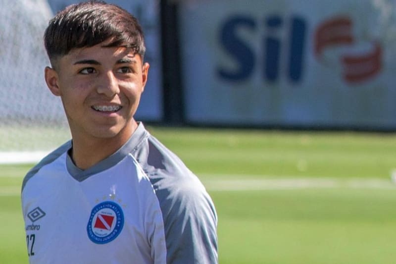 en entrenamiento de Argentinos Juniors en Brasil.