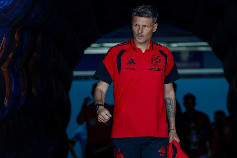 El Tano en el partido de Colo Colo ante O'Higgins. Foto: Agencia ATON.