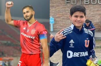 FOTO | "Con un colega": Johnny Herrera visitó al joven arquero de la U Aníbal Ortíz tras su grave accidente