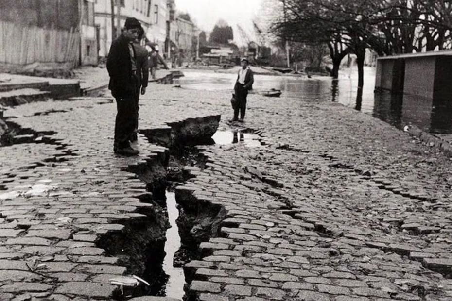 El terremoto de Valdivia dejó a miles de damnificados.