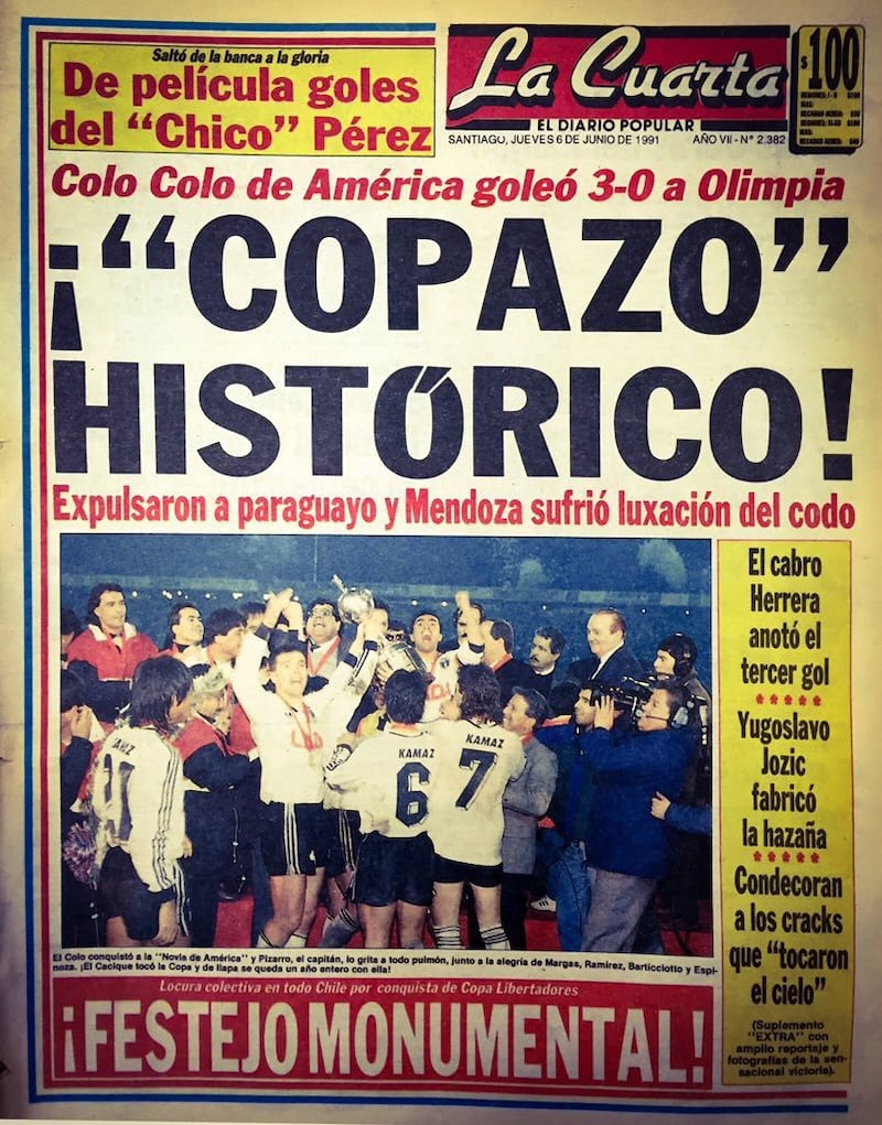 Colo Colo gana la Copa Libertadores en 1991