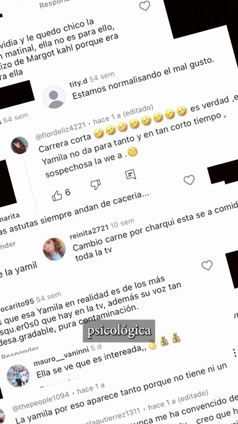 Estos fueron algunos de los comentarios que el rostro de televisión compartió en su video.