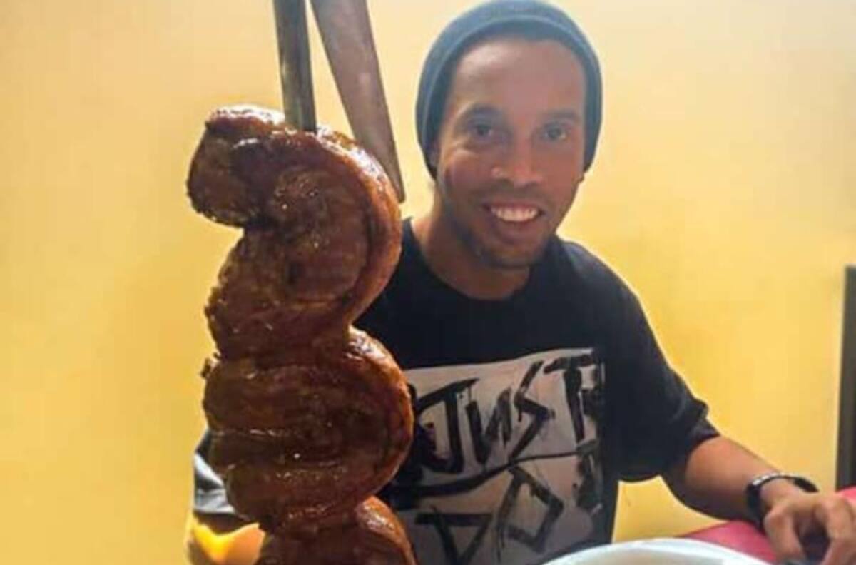 El banquete con el que Ronaldinho celebró su cumpleaños en la cárcel