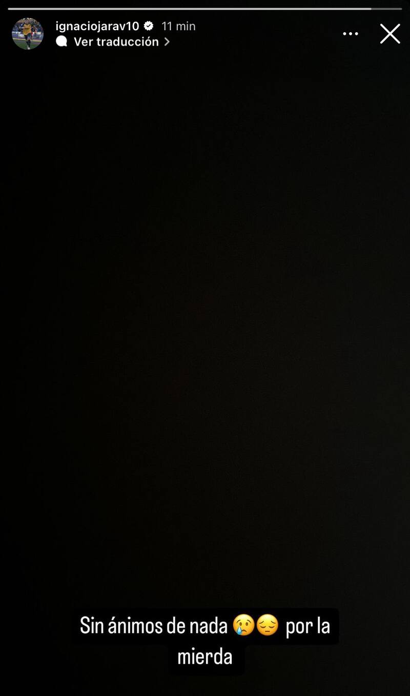 Ignacio Jara tras lesionarse frente a Palestino.