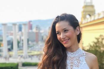 Monserrat Torrent, "Monty", lució espectacular vestido en una fiesta de matrimonio