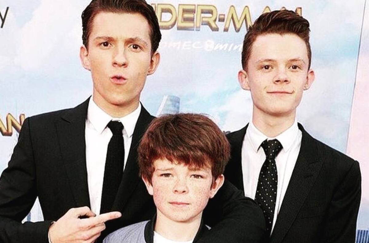 "Hermanos de armas": Tom Holland, "Spider-Man", comparte una tierna postal junto a su hermano pequeño