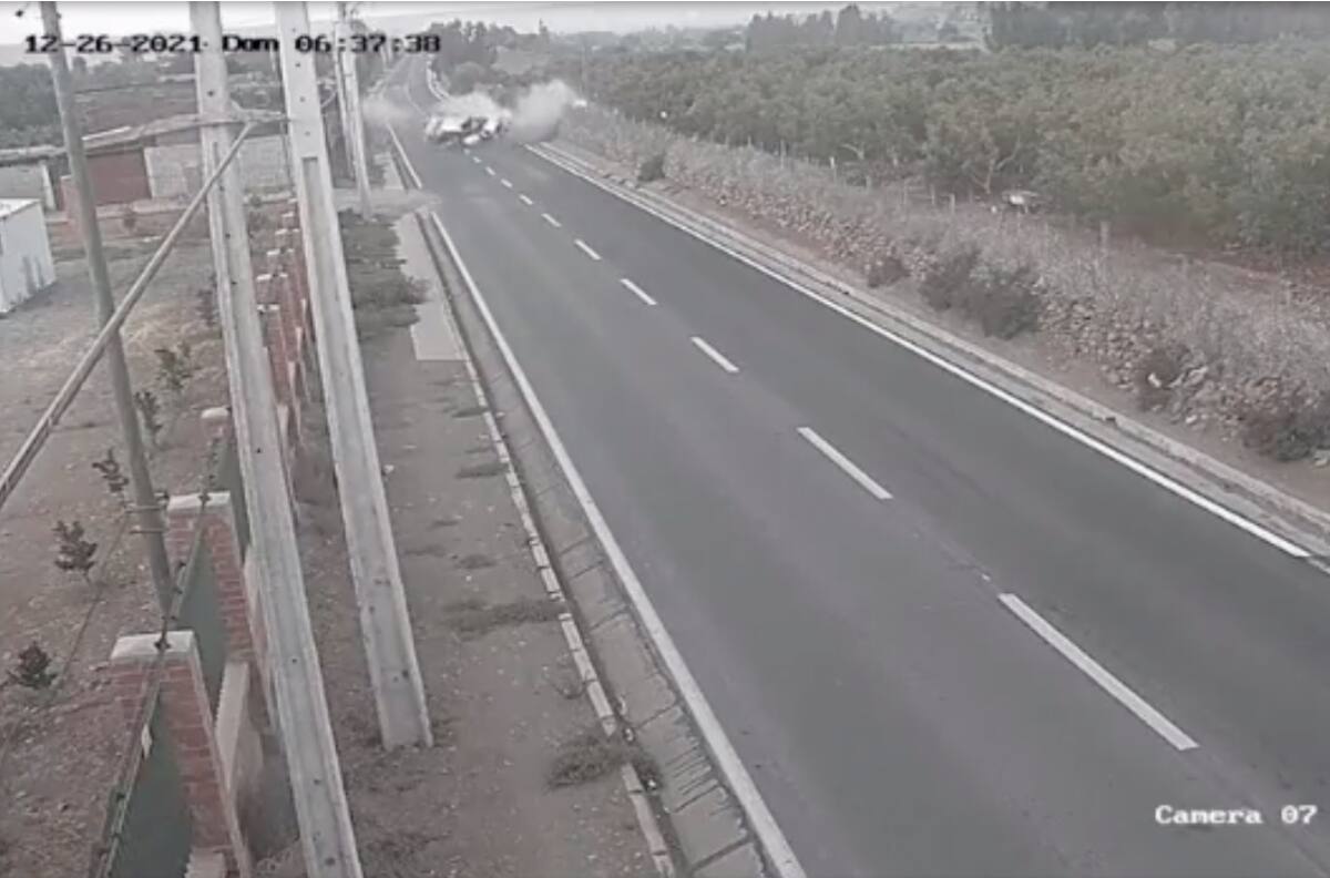 VIDEO| Violento choque dejó dos muertos y tres heridos en Limarí