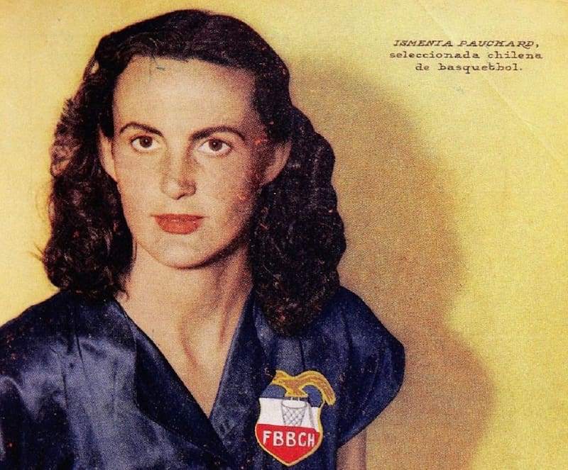La primera chilena que entrará al Salón de la Fama del Básquetbol. Foto. Archivo Revista Estadio