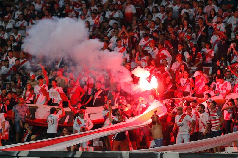 La hinchada de los albirrojos fue destacada por Gonzalo Ríos.
Marcelo Hernandez/Photosport