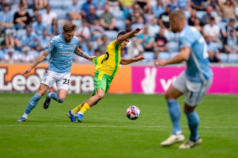 Marcelino Núñez lesionado con el Norwich City