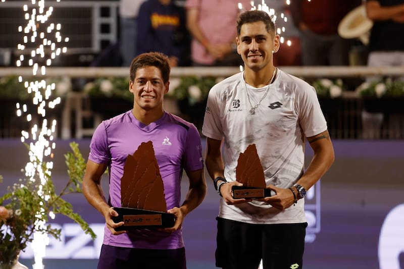 Alejandro Tabilo perdió la final del último Chile Open ante Sebastián Báez. Agencia Aton