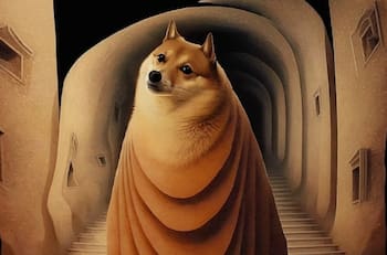 Inteligencia Artificial recrea pinturas de Remedios Varo, pero con Cheems como el protagonista