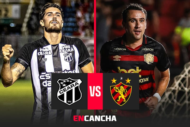 por la fecha 9 del Brasileirao. Foto: Prensa Ceará y Sport Recife.