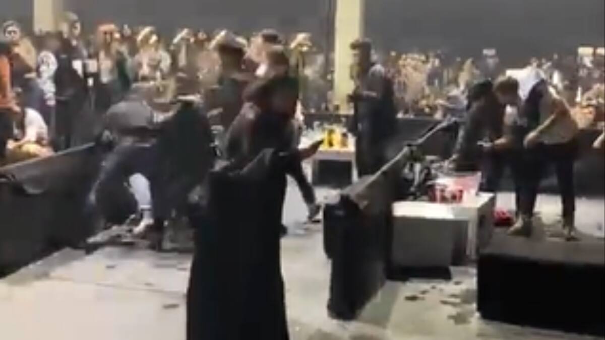 VIDEO | Balacera en fiesta de Espacio Riesco dejó al menos cuatro personas heridas