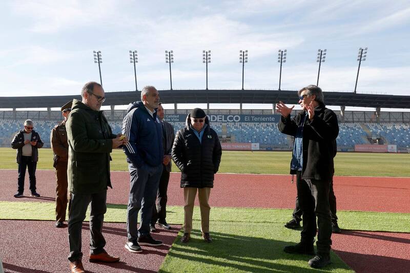 y su visita al Estadio El Teniente de Rancagua. Créditos: ANFP