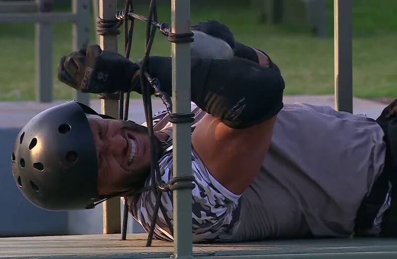 El español tuvo que abandonar la prueba por su lesión. Créditos: Canal 13