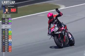 VIDEO | ¡Para no creer! Aleix Espargaró festejó pensando que era la última vuelta y perdió el podio en Moto GP