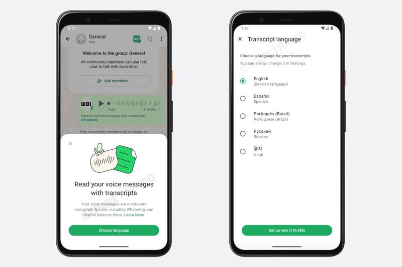 Estos son todos los idiomas que en un principio estarán disponibles para transcribir.