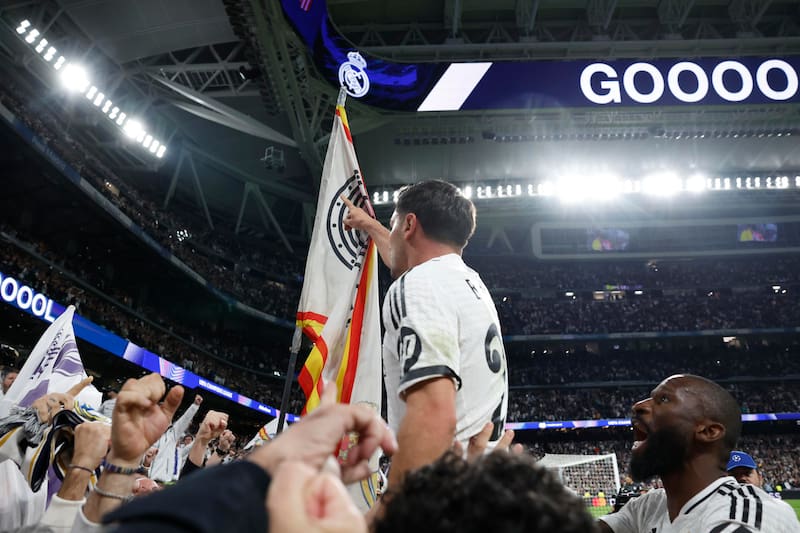 El conjunto blanco logró imponerse en la ida. EFE/Juanjo Martín.