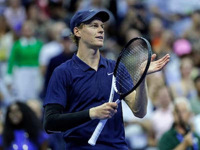 Jannik Sinner hizo de las suyas y le dio un baile a Alexander Bublik en los octavos del US Open