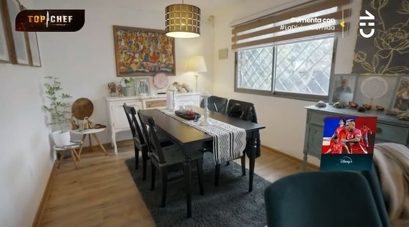 El comedor de su casa.