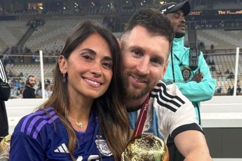 Antonela Roccuzzo estuvo presente en el partido de los Dieciseisavos de Final de la Leagues Cup. (EFE)