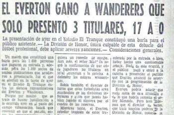 17-0 en un Clásico Porteño: Se cumplen 72 años de la mayor goleada en la historia del fútbol chileno