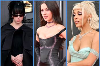 Olivia Rodrigo, BTS, Halsey, Dua Lipa y más: Los looks que marcaron la alfombra roja de los Grammy 2022