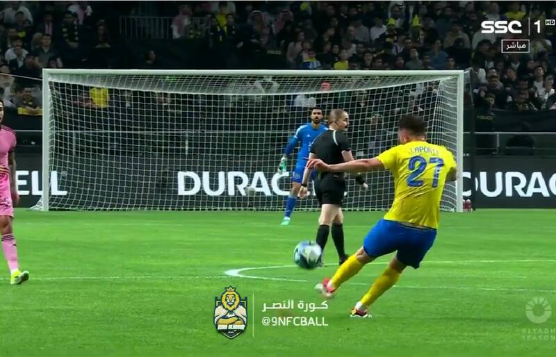 marcó un golazo pasado mitad de cancha en el amistoso contra Inter Miami.