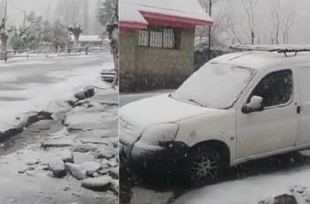VIDEO | ¡Se pasó! San José de Maipo se cubrió de nieve tras bajas temperaturas e intensas lluvias