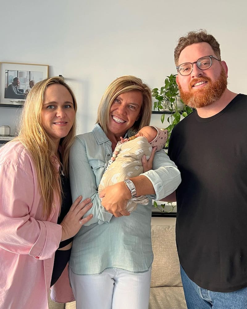 Vivi Kreutzberger con Ilan Numhauser y su primera hija / Créditos: Instagram