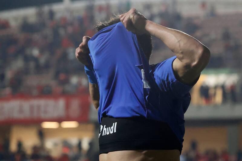 , delantero de U. de Chile. Agencia Aton