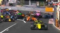 “¡Esto es un desastre!”: impactante choque múltiple entre 11 autos en Mónaco