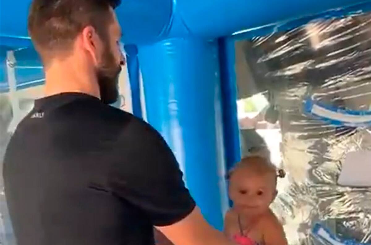 El tierno entrenamiento de André-Pierre Gignac en México