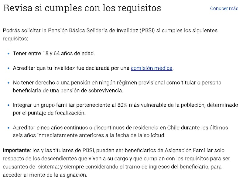 Requisitos para recibir este beneficio del IPS.