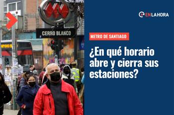 Horario del Metro | ¿A qué hora abre y cierra sus estaciones este domingo 21 de agosto en Santiago?