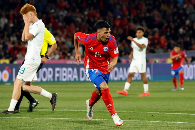 El chileno de Independiente marcó el primer gol de Chile en el Mundial.Foto: Aton