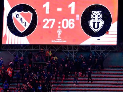 Partido cancelado: la sanción que arriesgaría Universidad de Chile por los incidentes con Independiente