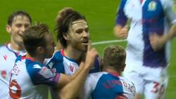 VIDEO | Ben Brereton se lució con tremendo control y asistencia para sentenciar la victoria del Blackburn Rovers