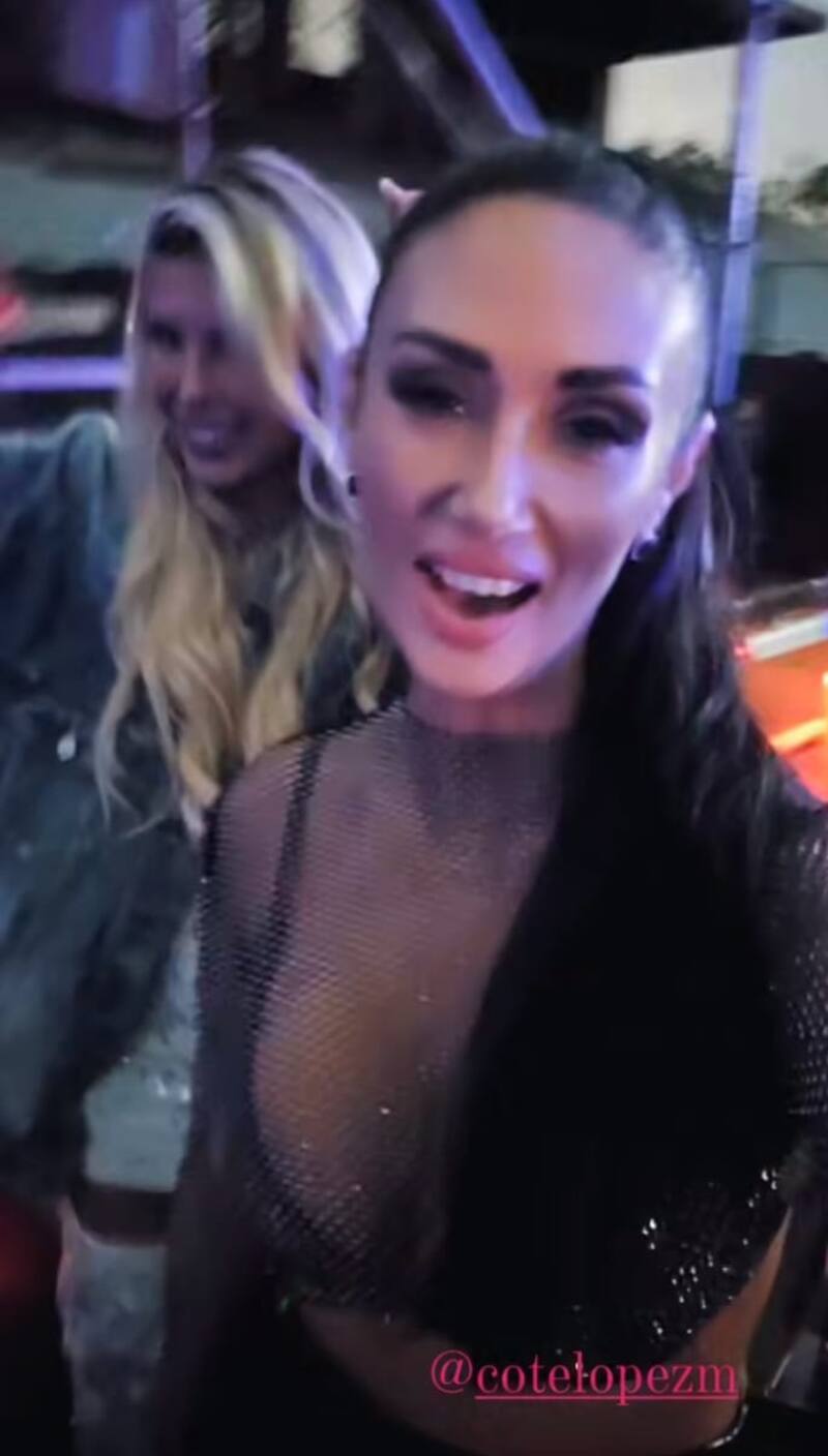 Pamela Díaz y Coté López en Sundeck. Créditos: Instagram