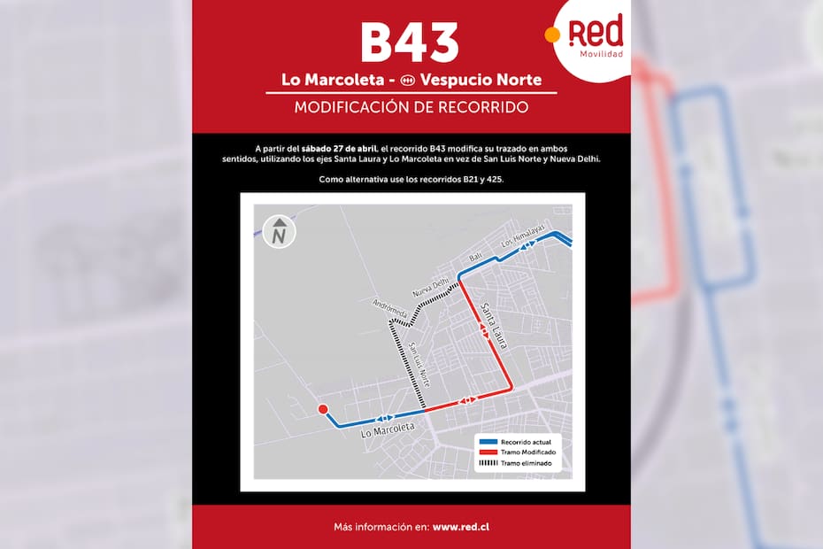 Conoce su nuevo trayecto.