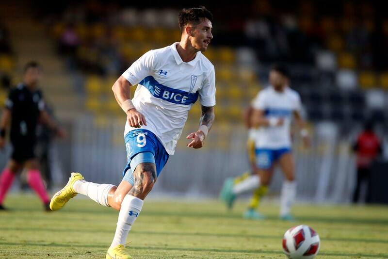El delantero en el partido entre Coquimbo Unido y la UC por el Campeonato Nacional. Foto: Aton.