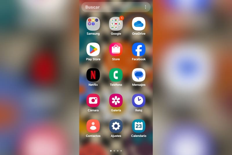 Así se ve el menú de aplicaciones en Android con esta función activada.
