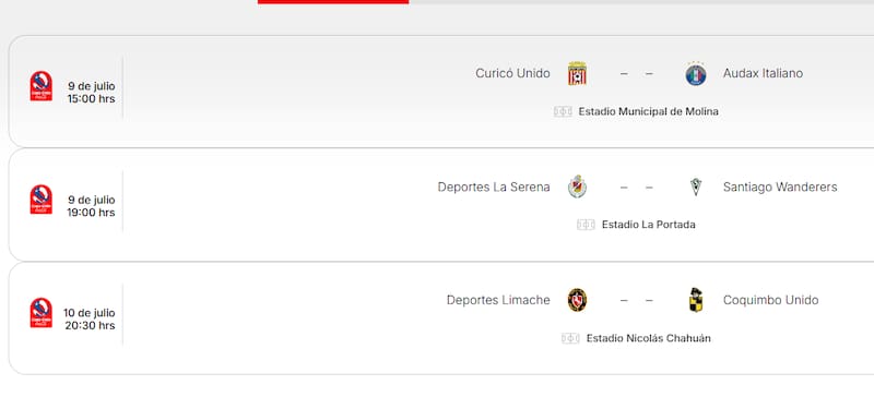 Cuartos de final ida.